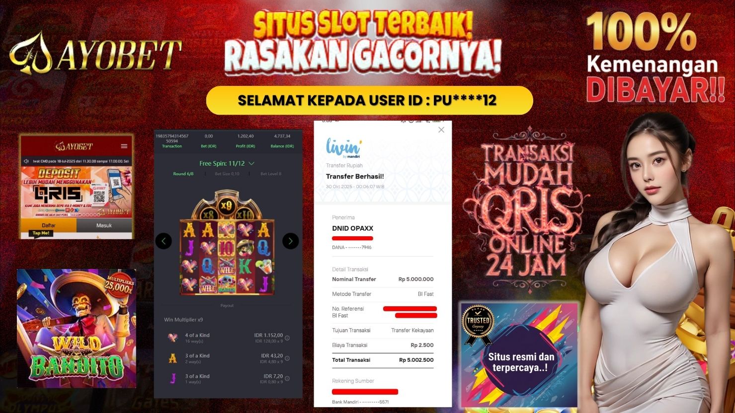 AYOBET JACKPOT SLOT WILD BANDITO